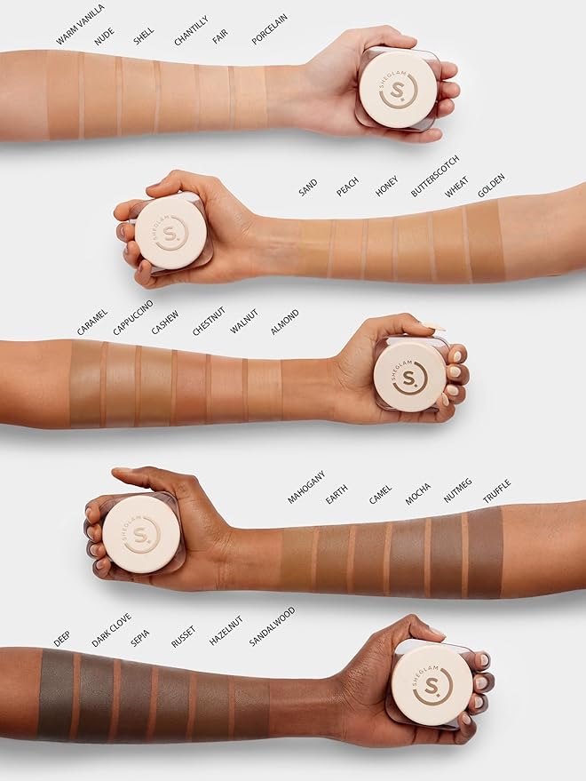 SHEGLAM Hydrating Cream Full Coverage Foundation Balm Long Lasting Concealer Face Foundation for Dry Skin - Shell-Velvo Beauty