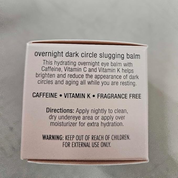 Jouer Luminize Overnight Dark Circle Slugging Balm – Fragrance Free, Caffeine Eye Cream, Overnight Eye Treatment, Brightening Eye Balm, Paraben Free, Gluten & Cruelty Free-Velvo Beauty
