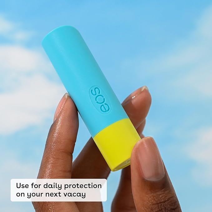 eos Natural SPF 15 Lip Balm- Pineapple Coconut, Daily Protection, Water Resistant, 0.14 oz-Velvo Beauty