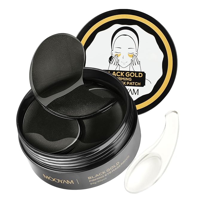 Under Eye Mask Moisturizing Eye Mask Patches,60PCS Eye Treatment Mask Cooling Under Eye Pads for Brightening Repairing and Refreshing Your Skin Under Eye Mask, Beauty Skin Care Gift (black)-Velvo Beauty