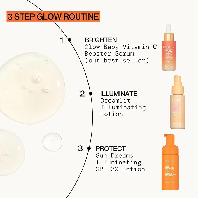 Pacifica Vitamin C Face Serum - Glow Baby Booster Facial Serum - Glycolic Acid Serum For Face - Dark Spot Corrector Anti Aging Brightening - Dermatologist Tested, Fragrance Free, Clean Skin Care Vegan-Velvo Beauty