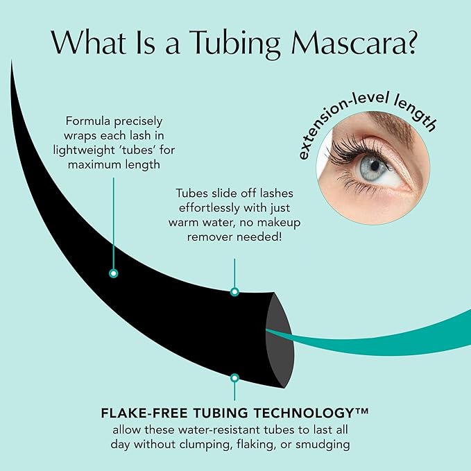 Thrive Causemetics Liquid Lash Extensions Mascara, Tubing Thrive Mascara Lengthening, Volumizing & Curling, Smudge Proof, Washable, No Clumping or Flaking, Vegan & Cruelty Free, Brynn (Rich Black)-Velvo Beauty