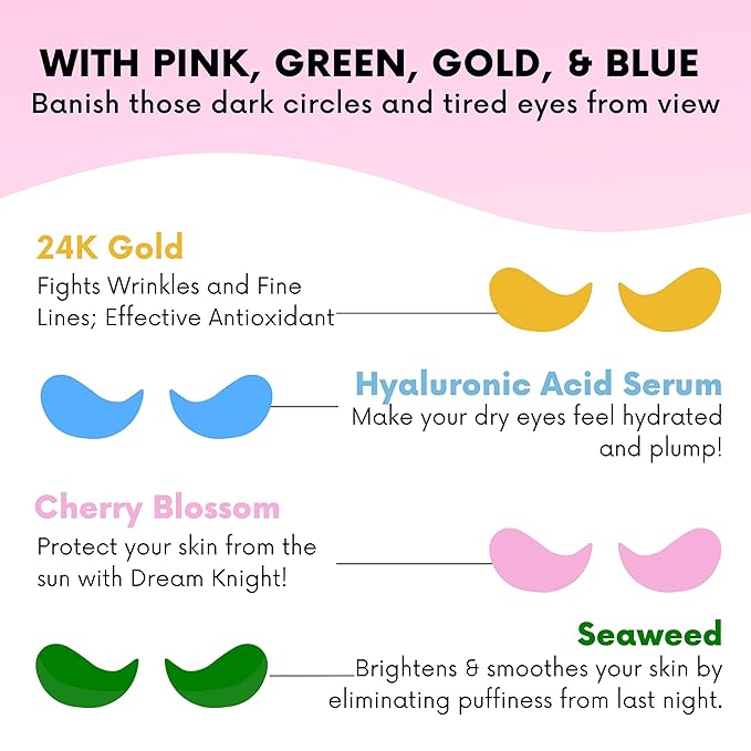 Under Eye Patches For Puffy Eyes (40 Sets) With Bonus Lip Masks - Under Eye Patches for Dark Circles and Puffiness - Under Eye Mask Treatment - Hydrating 4 Flavors Eye Masks - Reduce Dark Circles-Velvo Beauty
