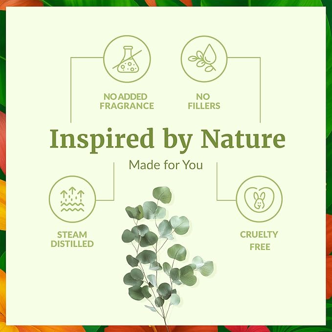 SVA Eucalyptus Essential Oil Organic – 4 Fl Oz – 100% Natural Organic Eucalyptus Oil - for Diffuser, Hair, Face, Skin Care, Aromatherapy, Scalp and Body Massage, Soap and Candle Making - with Dropper-Velvo Beauty