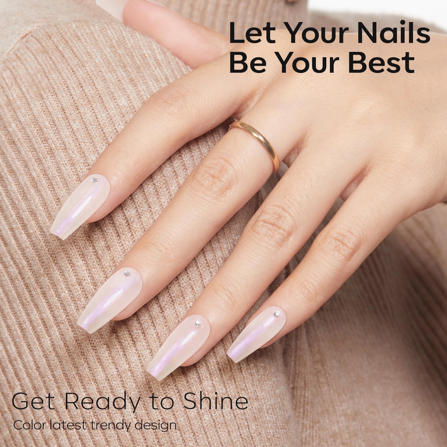 modelones Pearl Nail Polish, 15 ml Quick Dry Chrome Nail Polish Holographic Iridescent Shimmer Long Last Toe Fingernail Polish Nail Art Manicure Gift for Women Girls 0.5 Fl Oz-Velvo Beauty