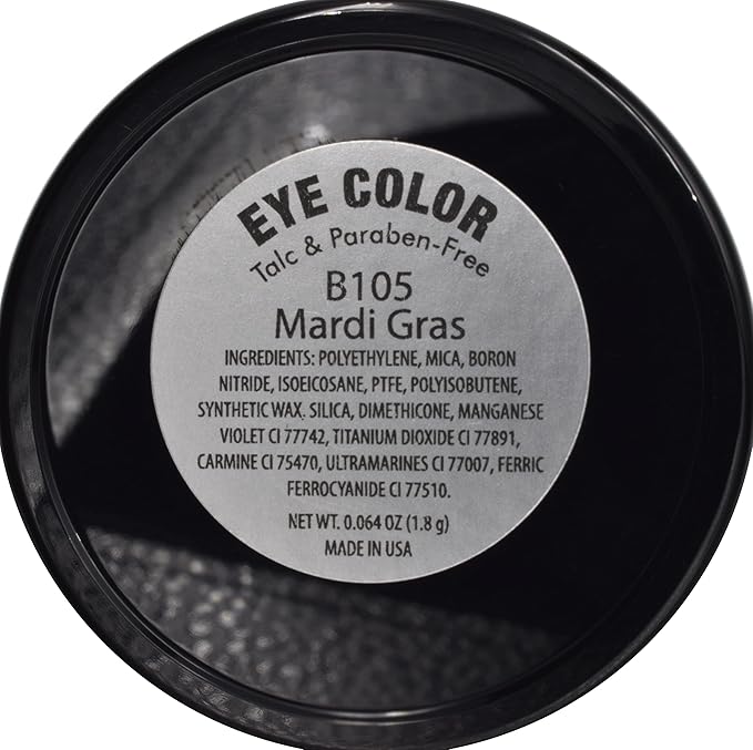 Mardi Gras Shimmering Purple Pink Violet Pressed Powder Single Vegan Eyeshadow; Talc, Paraben & Cruelty Free-Velvo Beauty