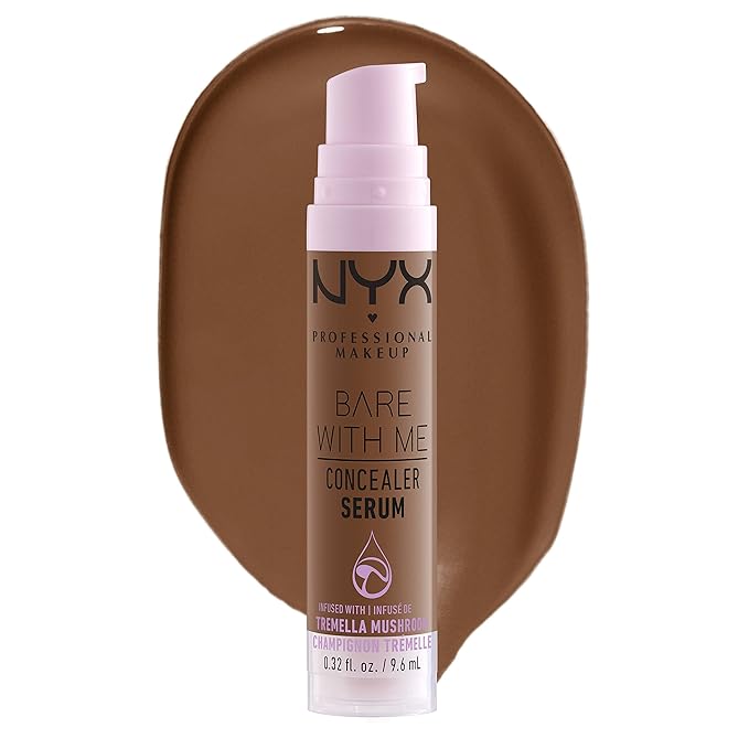 NYX PROFESSIONAL MAKEUP Bare With Me Concealer Serum, Up To 24Hr Hydration - Mocha-Velvo Beauty