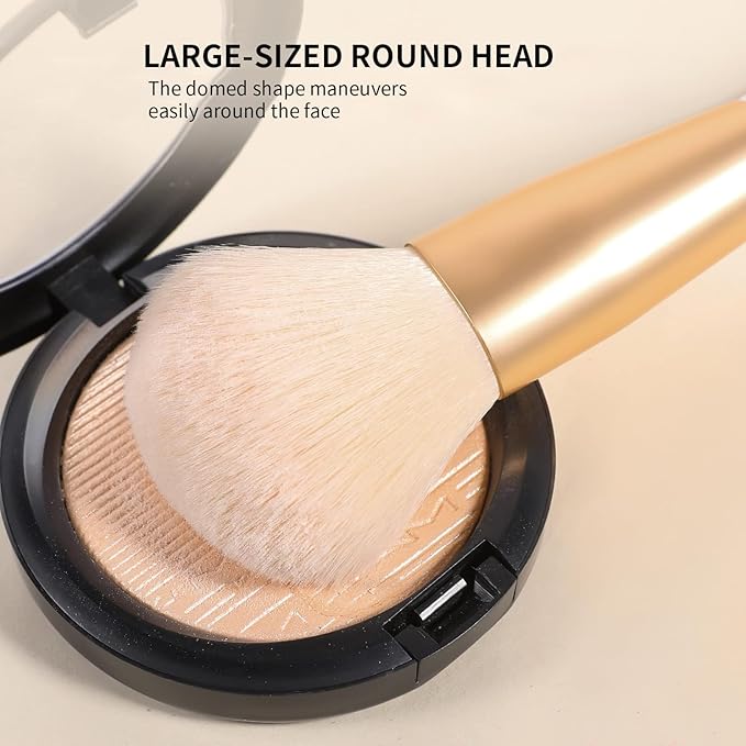 DUcare Powder Brush - Fluffy Large Makeup Brush With Soft Synthetic Bristles For Quick Makeup Setting and Blush for Flawless Application-Velvo Beauty