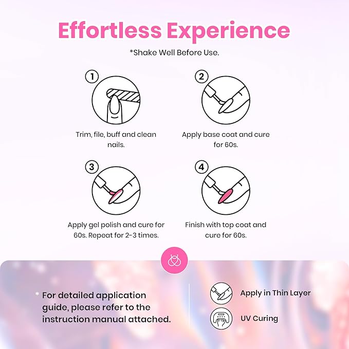 Beetles Gel Nail Polish Set - 28 Pcs Pastel Pink Yellow Green Blue Glitter Macaron Color Gel Polish Set Fluttered Eden Soak Off Nail Polish UV LED Nails Art Halloween Gifts for Women Girl-Velvo Beauty