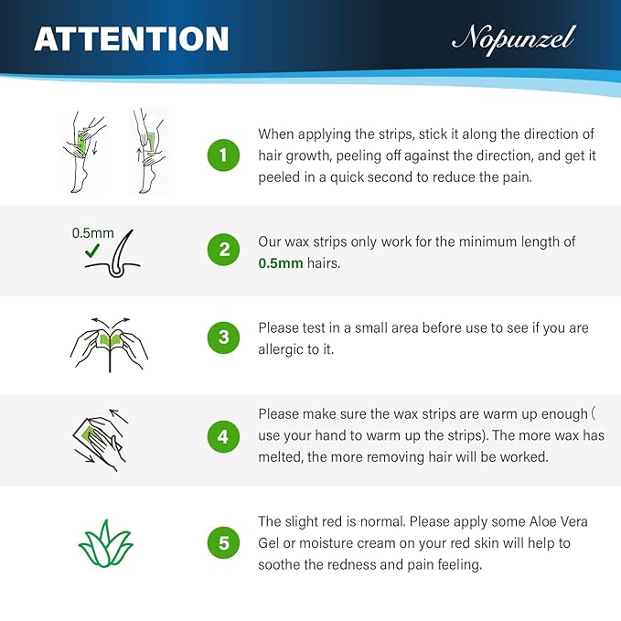 Wax Strips: 42 Waxing Strips - Hair Removal for Body Arms Legs Chest Back - Brazilian Waxing - Waxing Kit for Women Men - 2 Sizes-Velvo Beauty