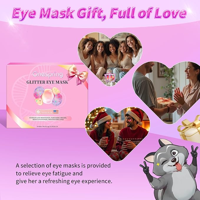 Eye Masks (24 Pairs) - Gift for Her - Under Eye Patches for Dark Circles, Puffiness, Wrinkles, Soothing & Hydrating, Skincare Eye Gel Pads, Beauty Essential for Women, Bridesmaid Gifts-Velvo Beauty