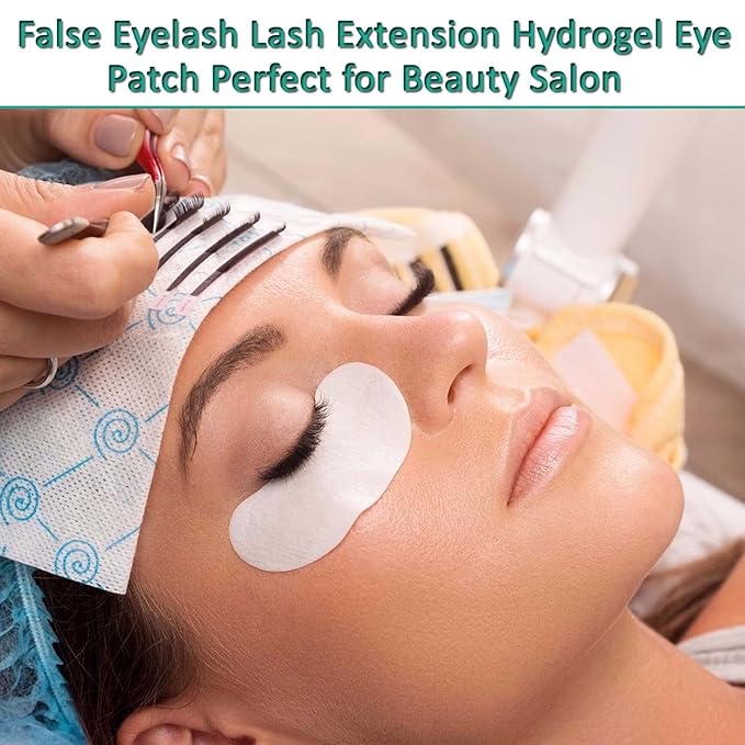 50 Pairs Under Eye Pads, Eyelash Extension Eye Pad for Lash Extensions, Hydrogel Eye Patch DIY False Eyelash Lash Extension Makeup Eye Gel Pad-Velvo Beauty