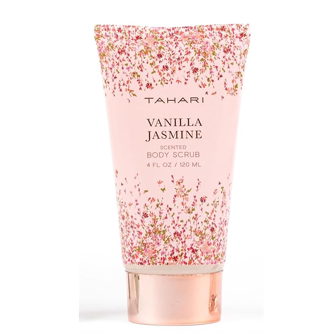 Tahari Spa Gift Set for Women, Vanilla Jasmine Spa Set, Bath Kit for Women Gift Set Includes Body Lotion, Body Wash, Body Scrub, Lotion Gift Set for Women, Birthday Gifts For Women - (Floral)-Velvo Beauty