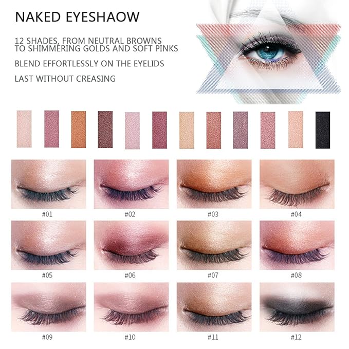 All in One Makeup Kit for Women Full Kit, Includes 12 Colors Naked Eyeshadow Palette, Foundation X 2, Eyeliner & Mascara, 2Pcs Lipstick and Makeup Brush, Gift Set for Women, Girls & Teens Makeup Set-Velvo Beauty