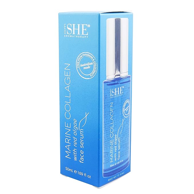 Om SHE Aromatherapy Marine Collagen with Red Algae Face Serum-Velvo Beauty