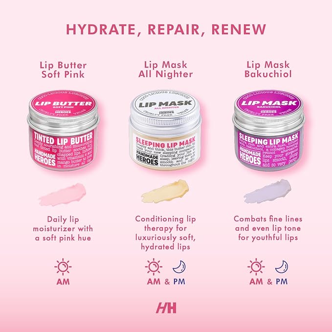 100% Natural Vegan Lip Butter Sleeping Lip Mask, Overnight Lip Moisturizer and Conditioner for Dry Lips. Intensive Lip Balm and Lip Therapy Skin Care with Mango butter (Bakuchiol - Collagen Boosting)-Velvo Beauty