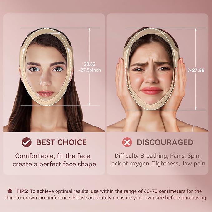 JUSRON V-Line Mask Chin Up Mask Face Strap, Soft Silicone Chin Strap V Shaped Face Mask, Jaw Exerciser 23-27 Inches (Neon Purple)-Velvo Beauty