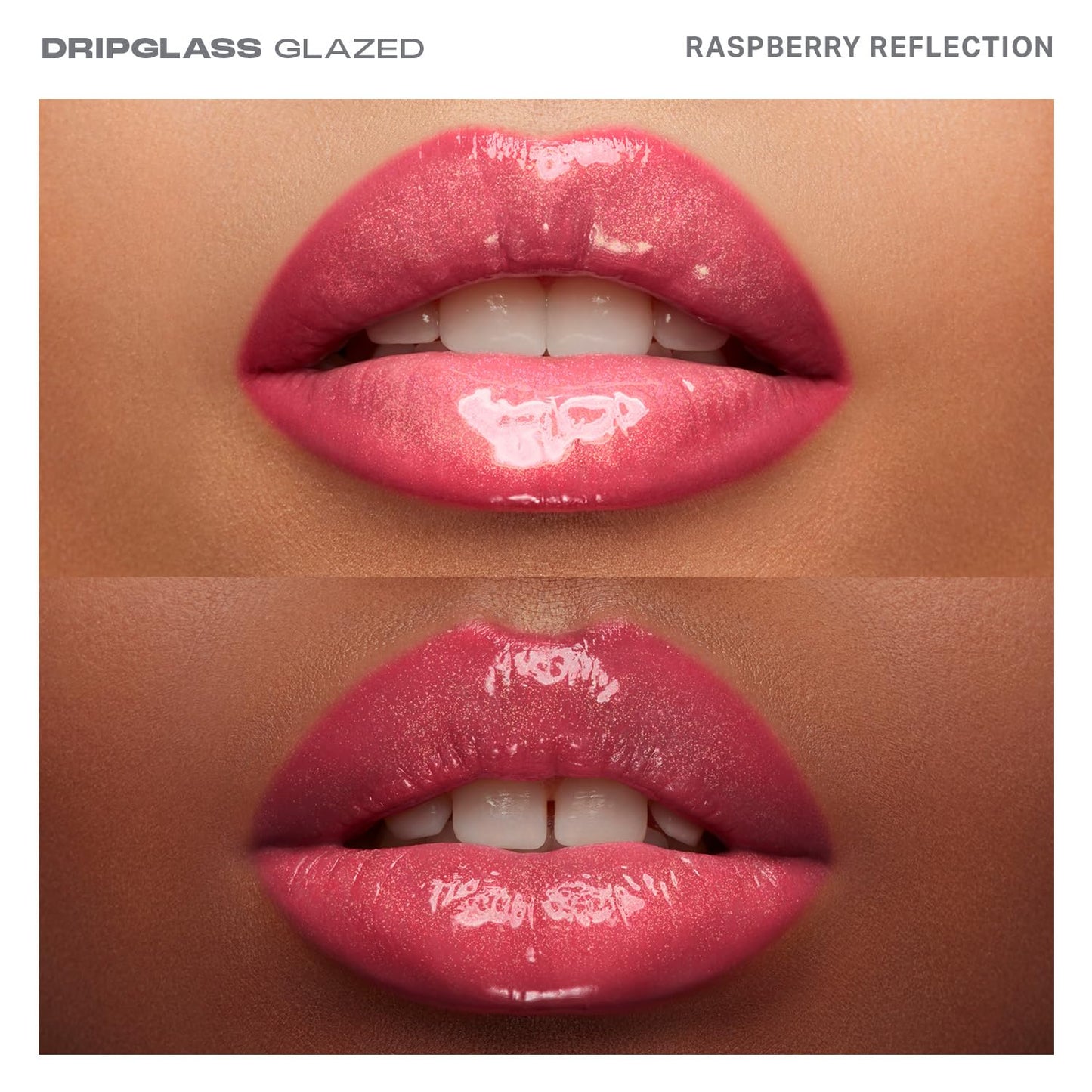 Morphe Dripglass High Shine Lip Gloss - Glazed, Semi-Sheer & Nourishing Lip Makeup - Buildable Formula Infused with Plant-Derived Squalane & Vitamin E - Raspberry Reflection (0.13 oz)-Velvo Beauty