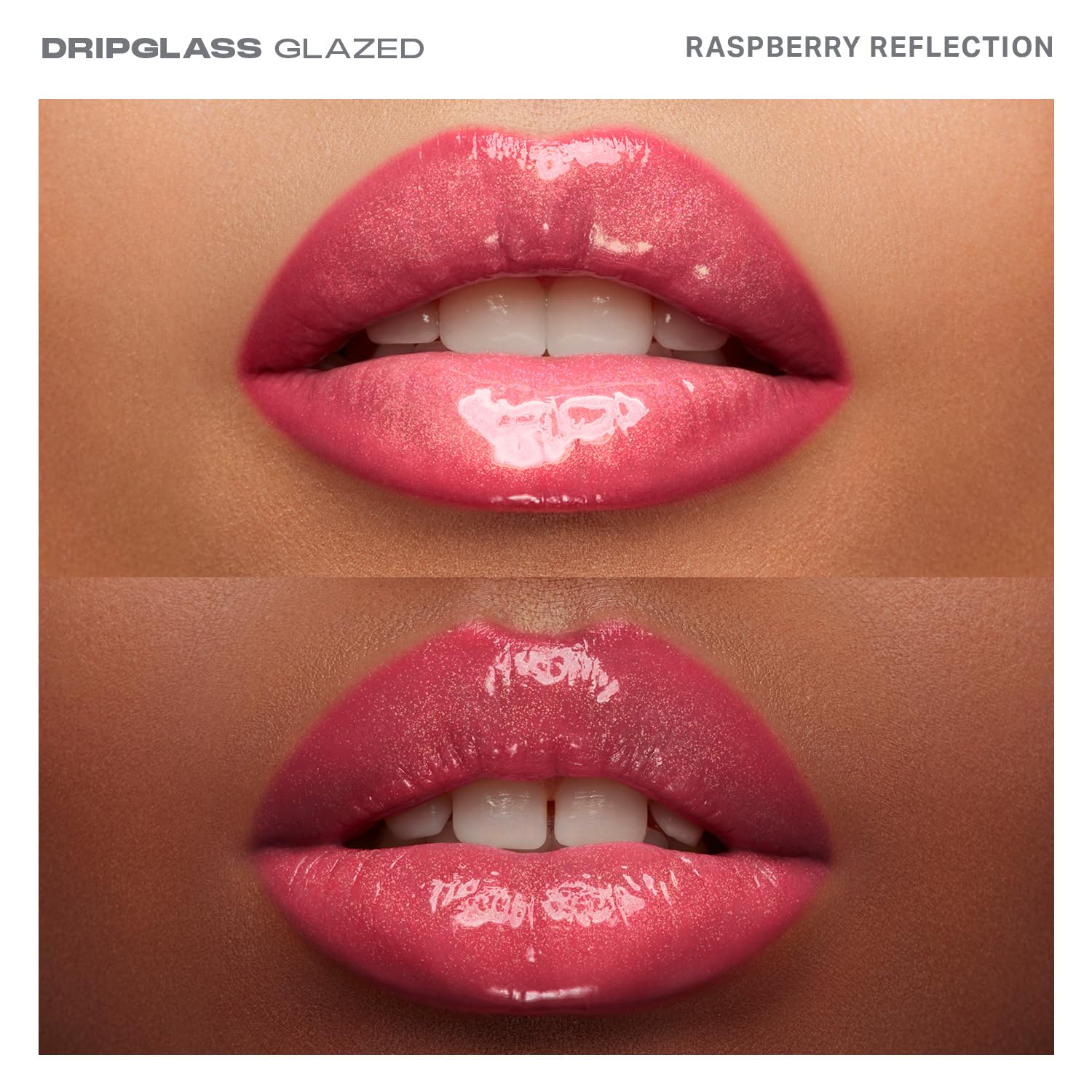 Morphe Dripglass High Shine Lip Gloss - Glazed, Semi-Sheer & Nourishing Lip Makeup - Buildable Formula Infused with Plant-Derived Squalane & Vitamin E - Raspberry Reflection (0.13 oz)-Velvo Beauty