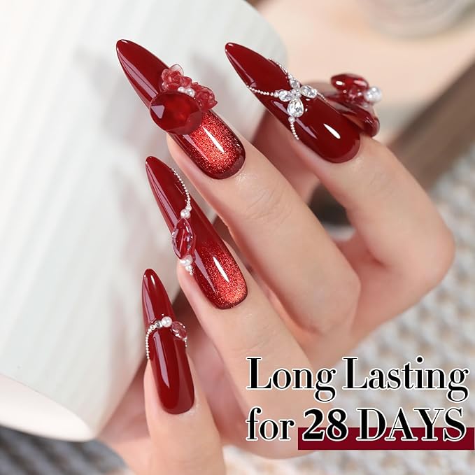 Double Rhythm Translucent Gel Polish Sheer Neutral Natural Light Milky Same Color Same Bottle 15ML Jelly UV Nail Polish Nail Art DIY at Home (Pale Burgundy-A1486)-Velvo Beauty