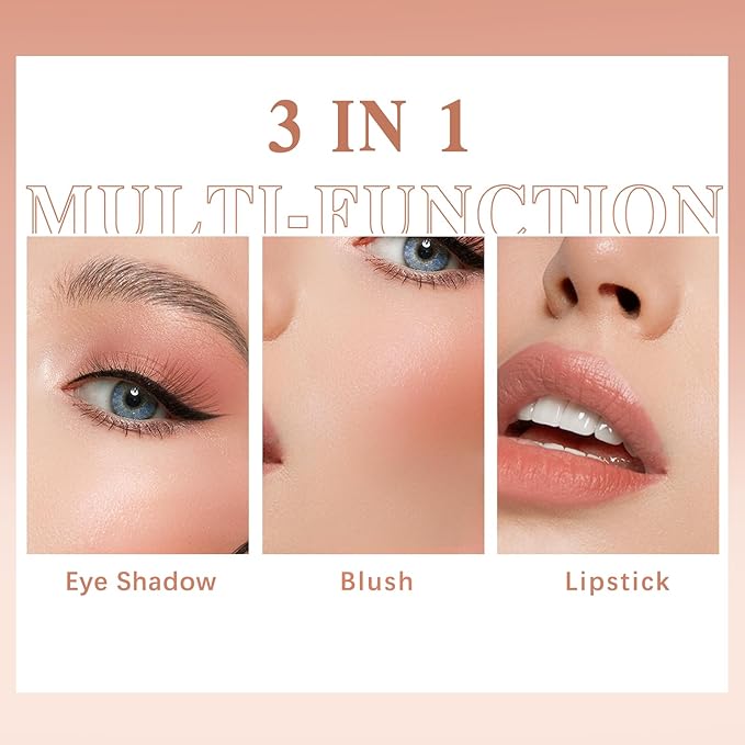 Blush Stick for Cheeks Makeup,Waterproof Cream Blush Face Stick Multi-Use Lip and Cheek Tint,Matte Finish Lightweight Easy to Blend Natural Cream Blusher for All Skin Tones-Glistening Peach-Velvo Beauty