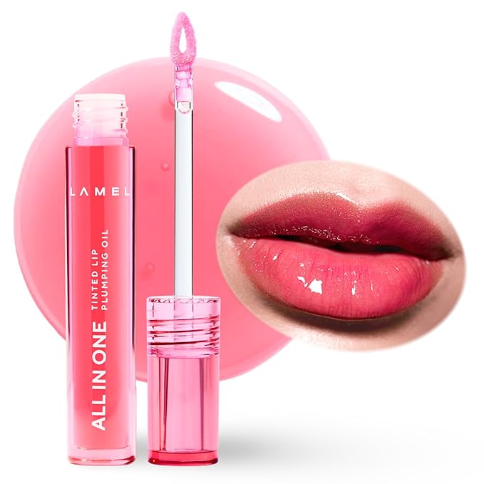 All-in-One Lip Oil - Lightweight, Tinted, Plumping, Hydrating Lip Gloss - Lip Balm for Day & Night Use, Long-Lasting Lip Stain, Lip Glow Oil, No-Sticky Gloss, Lip Plumper Tint - Peachy №401-Velvo Beauty