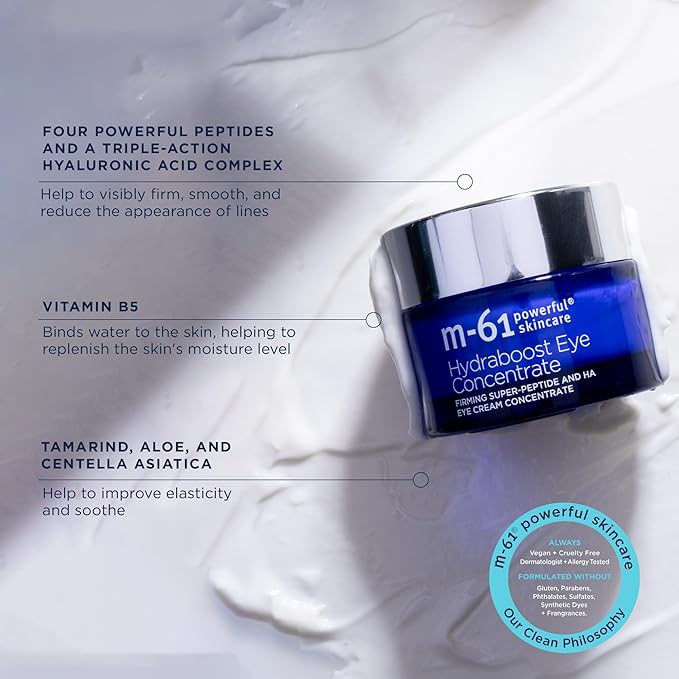 m-61 Hydraboost Eye Concentrate - 48 hour hydrating, firming and smoothing eye concentrate with hyaluronic, vitamin B5 & tamarind-Velvo Beauty