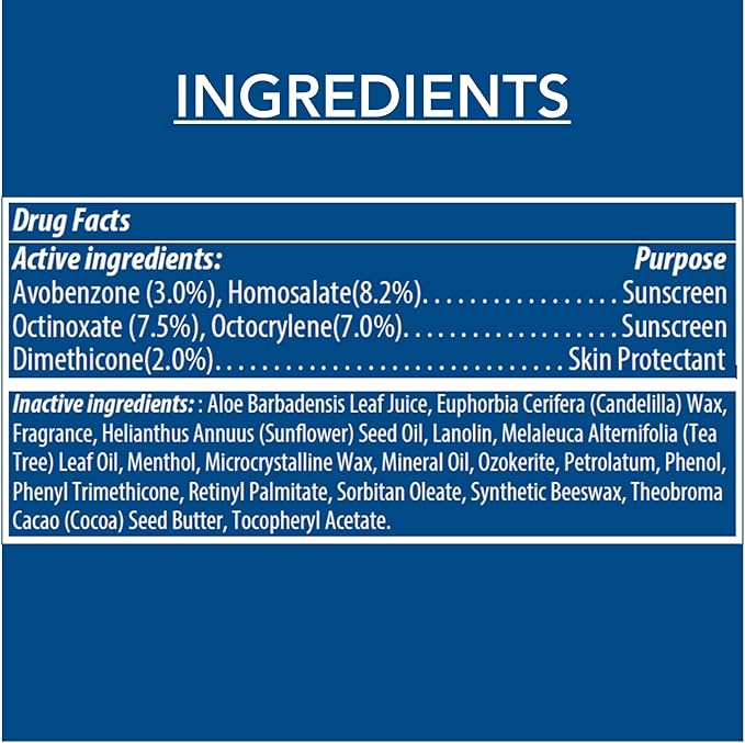 Dermatone Lip Balm SPF 30 | Medicated | Moisturizing | Cocoa Butter, Aloe, Vitamin E | Soothe & Replenish Chapped Lips | 3-Pack, 0.15 oz sticks-Velvo Beauty