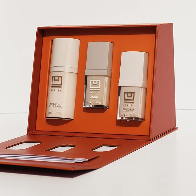 U Beauty Preface Kit | Skin Care Gift Value Set with Retinol, Vitamin C Serum Anti-Aging Essentials Skin Tightening Arm Cream + Facial Hyaluronic Acid Morning and Night - 2.7oz (Set of 3)-Velvo Beauty