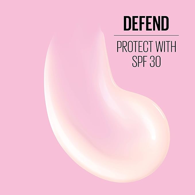 Maybelline New York Facestudio Master Prime Primer Makeup, Blur+ Defend, 1 fl. oz.-Velvo Beauty