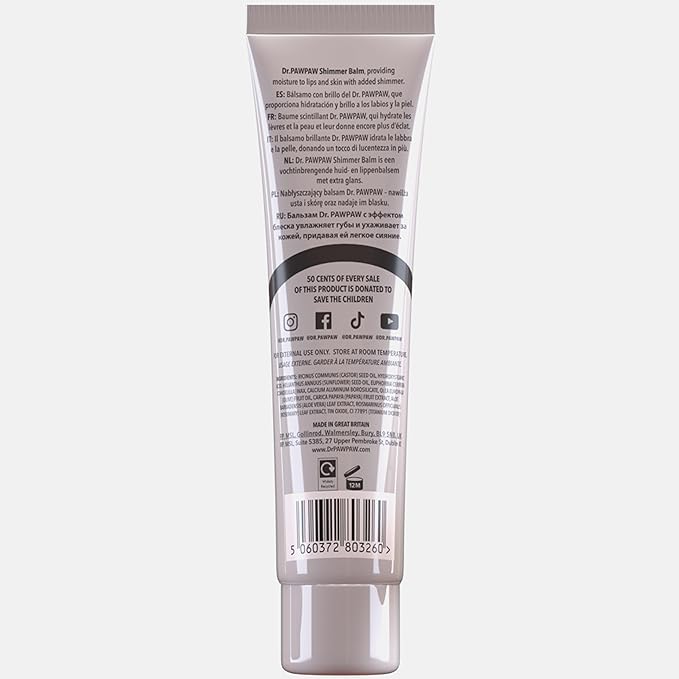 Shimmer, Multi-Purpose Natural No Fragrance Balm for Hydrating Lips, Skin, Hair, Cuticles, Nails & Beauty Finishing (25 ml)-Velvo Beauty