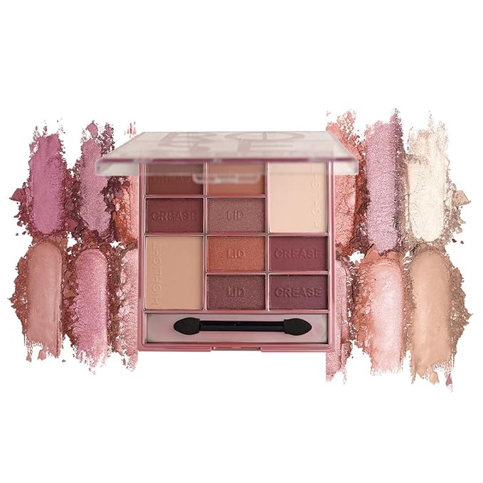 L.A. COLORS Color Block Eyeshadow, Rose CES136-Velvo Beauty