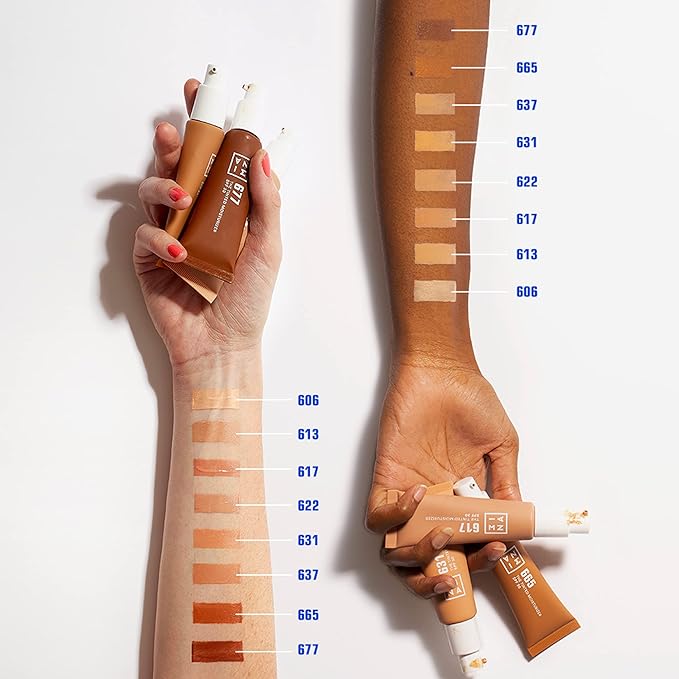 3INA 631 Tinted Moisturizer for Face with SPF 30 - Sun Beige - BB Cream with Light to Medium Coverage - Hyaluronic Acid Moisturizer for All Skin Tones - Vegan, Cruelty and Paraben Free Make Up - 1 oz-Velvo Beauty