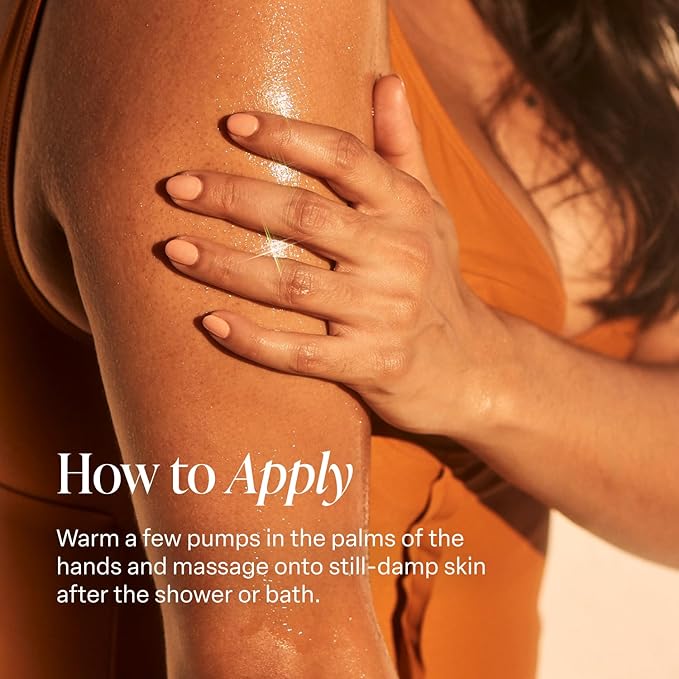 Saltair Body Oil. Luxurious Golden Hour After Shower and Bath Oil Moisturizer for Women and Men. Botanical, Non-Greasy, and Well-Absorbing Lotion for Hydrating Dry Skin. 4oz Pump Bottle-Velvo Beauty