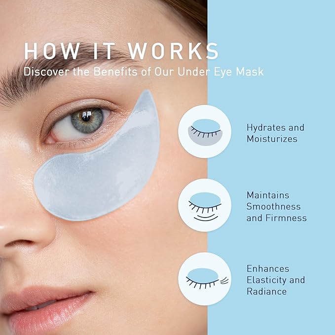 Enaskin Naturals Under Eye Patches for Dark Circles: 30 Pairs Retinol Collagen Eye Gels Mask - Reduce Wrinkles Puffy & Bags - Skin Treatment Pads - Anti Aging Moisturizer For Women (Blue)-Velvo Beauty