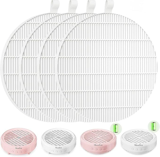 MelodySusie SProR Nail Dust Collector Replacement Filter,4 Pack Reusable Dust Filter for MelodySusie SProR Nail Dust Vacuum Fan Collector Extractor Electric Dust Suction Machine-Velvo Beauty