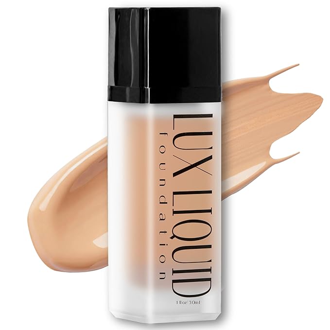 Organic Aloe-Based LUX Liquid Foundation, Natural Vegan Gluten-Free Made in USA, Cappuccino-Velvo Beauty