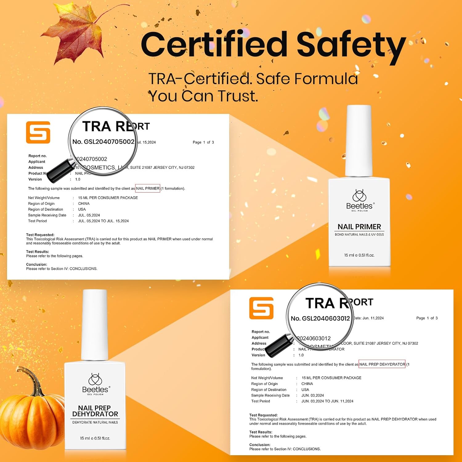 Beetles 4 Pcs 15ml Gel Top Coat and Base Coat Set with Nail Dehydrator and Primer,Professional Nail Prep Acid-Free & Hema-Free Dehydrate Bond Primer Set for Acrylic and Gel Nail Polish-Velvo Beauty