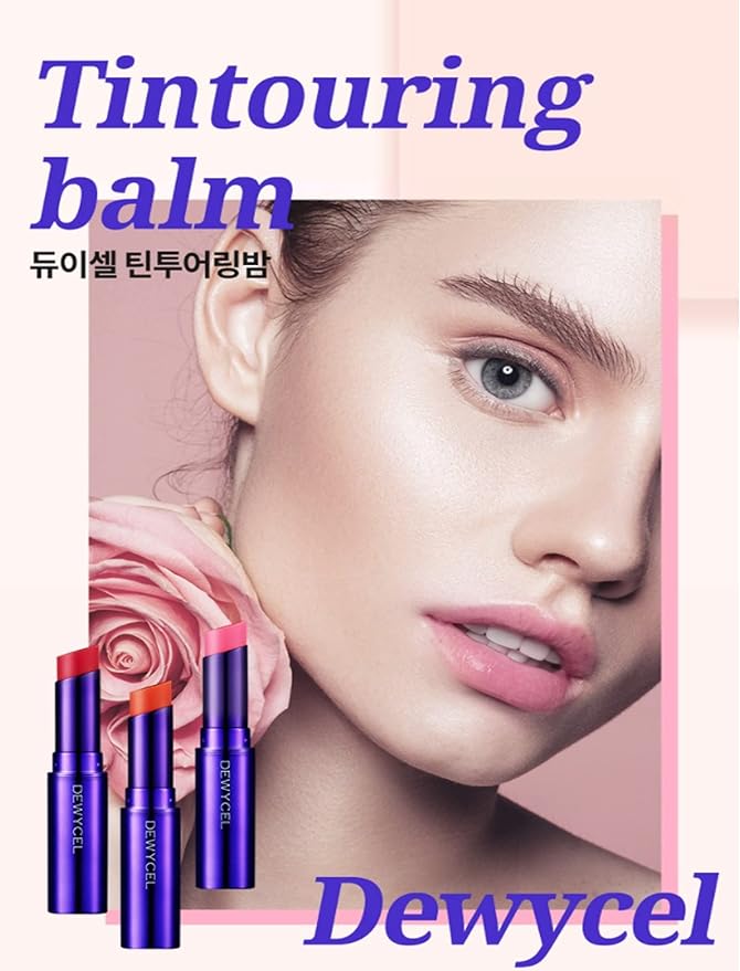 DEWYCEL Tintouring Balm / Rare Coral / 1 ea / 0.16 oz (4.5g) / For all skin-Velvo Beauty