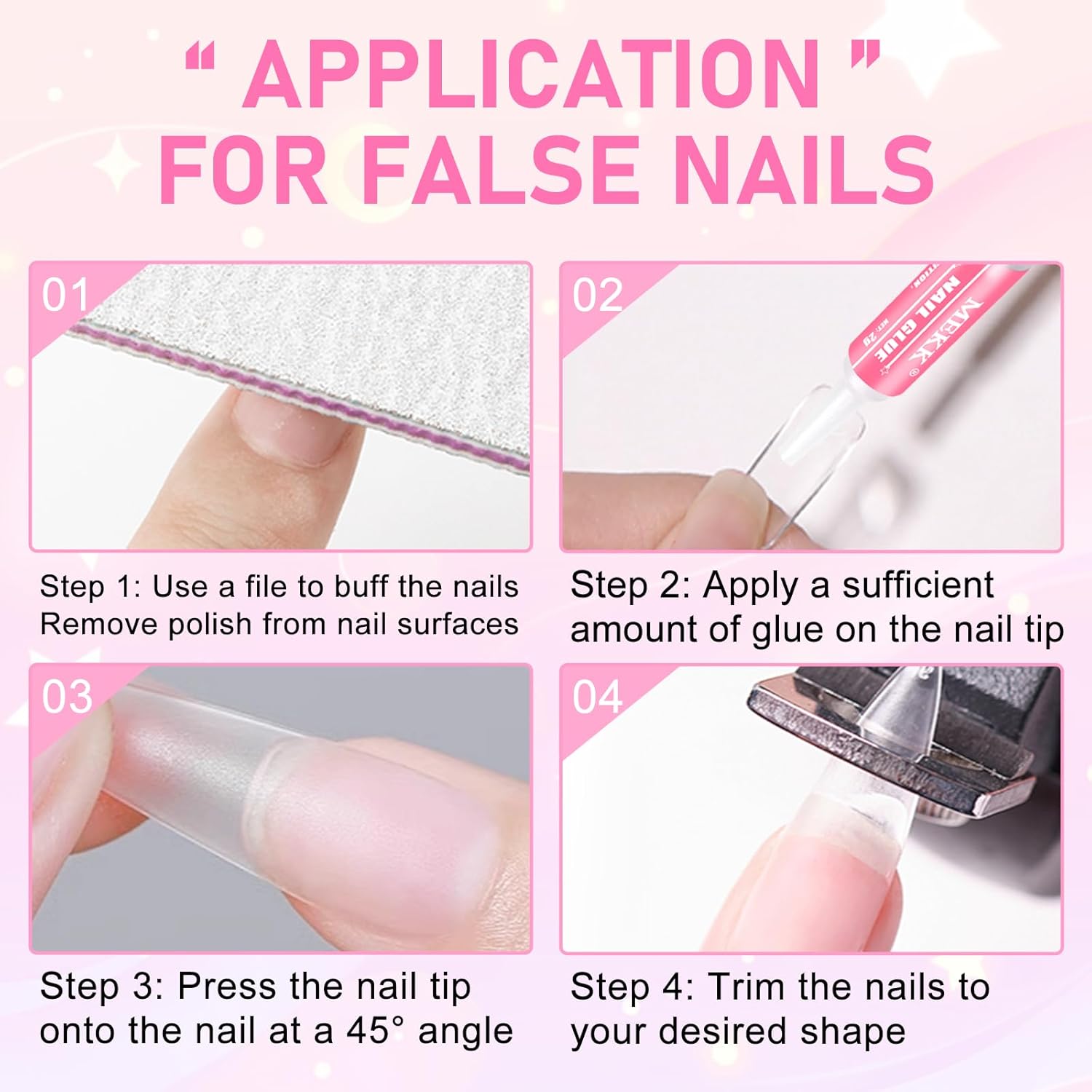 MEKK Nail Glue,Super Strong & Long-Lasting Nail Glue for Acrylic Nails,Press Ons & Nails Tips,Professional Adhesive for Nail Art Supplies,0.07OZ/PCS (12PCS)-Velvo Beauty