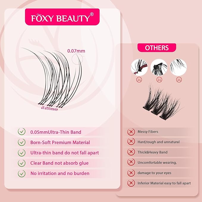 Lash Clusters - Lash Clusters Kit Mix Manga Lases 360pcs Eyelash Clusters Spiky Lases Clusters DIY at Home No Glue Included-Velvo Beauty