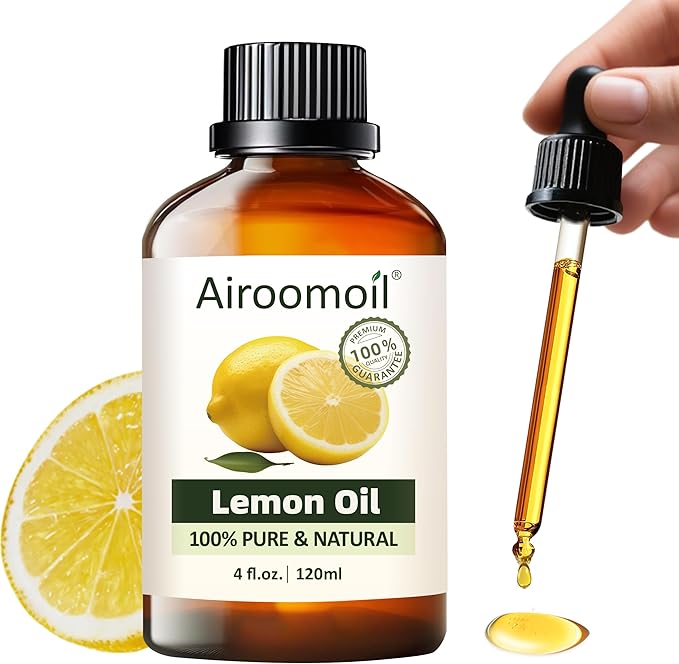 Pure Lemon Essential Oil, 100% Pure Natural Lemon Essential Oil, Premium Grade Essential Oils for Diffusers for Home, Skin, Care Massage, Soap Making, Aromatherapy, 4 Fl Oz | 120ml-Velvo Beauty
