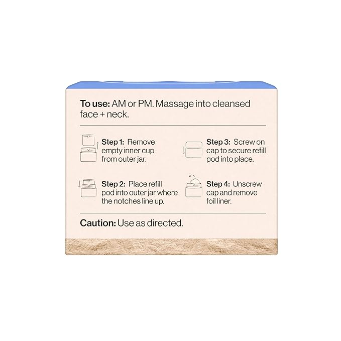 Honest Beauty Refill Pod for Full Size Hydrogel Cream | Lightweight, Moisturizing Water Cream | Gentle for Sensitive Skin, Fragrance Free, Vegan | 1.7 fl oz-Velvo Beauty