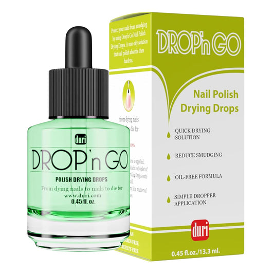 duri Drop'n Go Quick Dry Nail Drops - Fast Drying Drops for Long Lasting Nail Polish 0.45 fl. oz. (Pack of 1)-Velvo Beauty