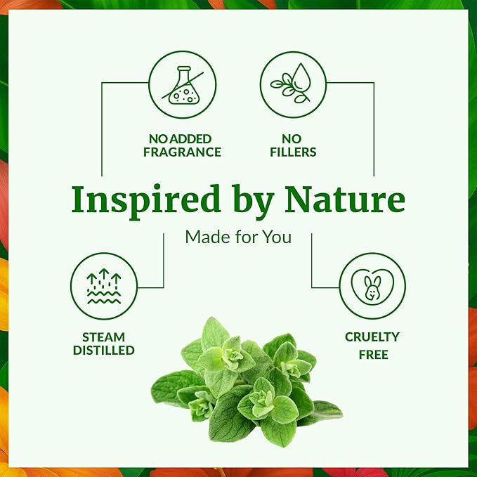 SVA Oregano Essential Oil – 4 Fl Oz – 100% Natural Oregano Oil - for Diffuser, Hair Care, Face, Skin Care, Aromatherapy, Scalp and Body Massage, Soap and Candle Making – with Dropper-Velvo Beauty