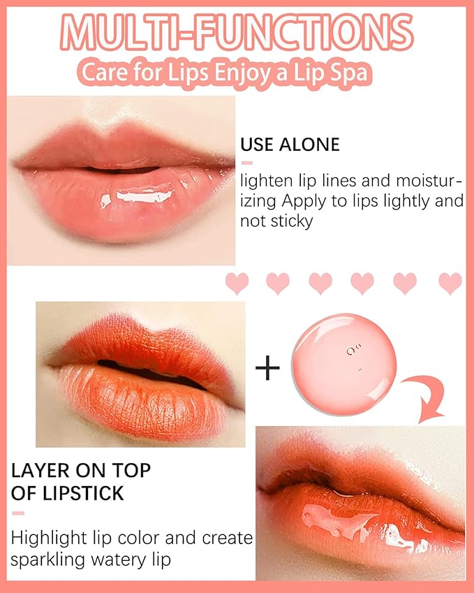 Hydrating Plumping Lip Glow Oil,Tinted Lip Gloss Lip Stain,Glow Reviver Lip Oil,Long Lasting Moisturizing Clear Lip Plumping Oil Tint for Lip Care and Dry Lips,Women's Day Makeup Gift for Women-004-Velvo Beauty