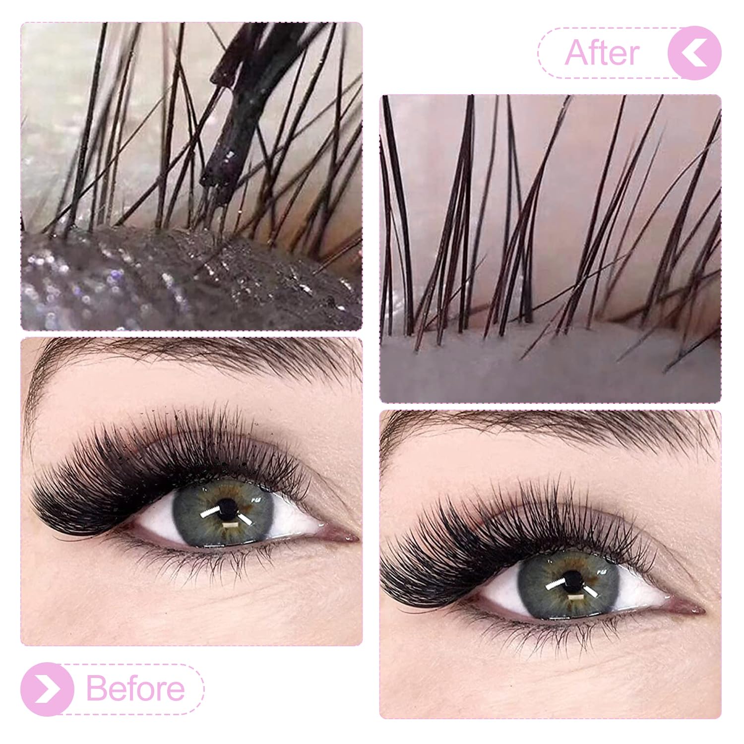 Eyelash Cleanser Concentrate 60ml Ice Cream Professional Lash Shampoo Foaming Cleanser DIY Paraben & Sulfate Free Non-lrritating Wash for Extensions Lashes with Salon Home Care-Makes 6 Bottles-Velvo Beauty