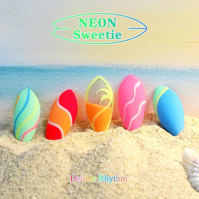 Double Rhythm 6 Pcs 15 ML Gel Polish Set Same Color Same Bottle Soak Off Gel Polish Kit Nail Art Manicure Salon DIY at Home for Women (Pastel Red Pink Orange Yellow Green-T6-11)-Velvo Beauty