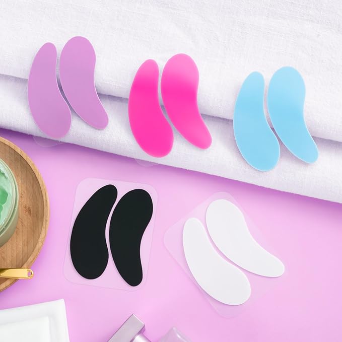 5 Pairs Under Eye Patches Silicone, Colorful Reusable Eye Mask for Dark Circles Puffiness Wrinkles Fine Lines Self Skin Care Stuff Beauty Products Weekend Gifts for Women Teen Girls-Velvo Beauty