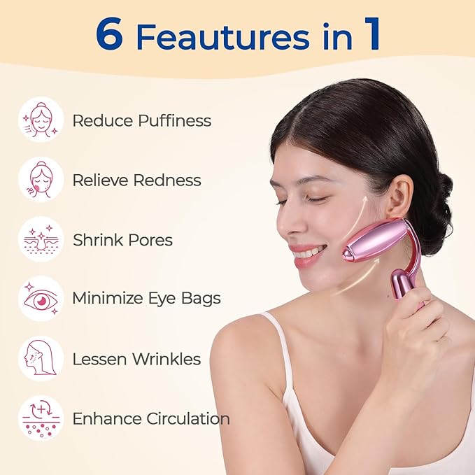 MORGLES Ice Roller for Face and Eyes, Ice Face Roller for Women Skin Care, Cold Facial Roller for Puffiness, Migraine Relief and Lymphatic Drainage-Velvo Beauty